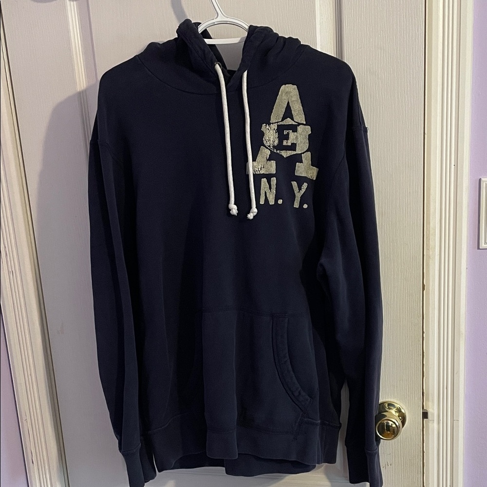American Eagle Outfitters Men's Navy Hoodie
